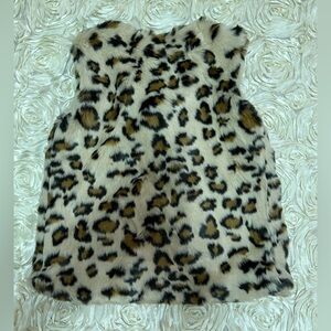 Hanna Andersson Pink Faux Fur Vest